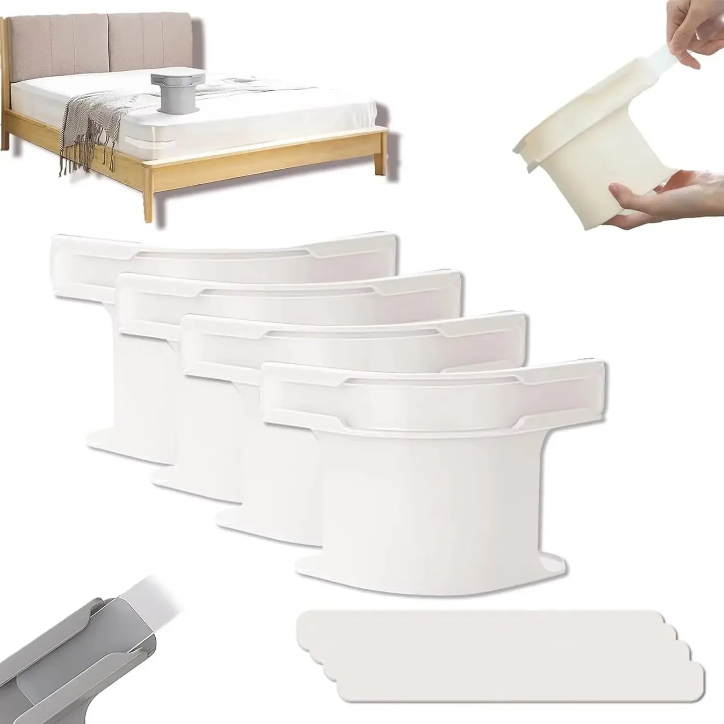 Serre-draps anti-glisse – Lot de 4  / 8 (convient à tous types de matelas)